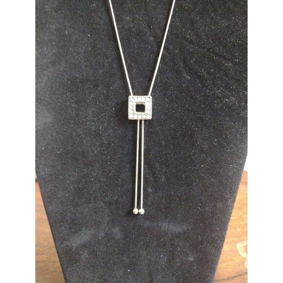 Guess Y2K Silvertone Boho Necklace - Picture 1 of 4